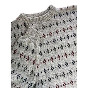 Vintage Fieldmaster Mens Y2K Fair Isle Nordic Winter Cabin Grandpa Sweater XLT